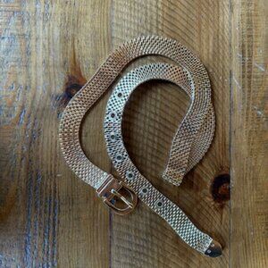 Jcrew gold metallic belt - size S